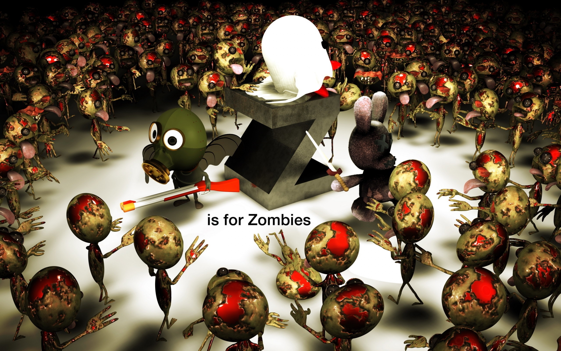 Zombies for 1920 x 1200 widescreen resolution