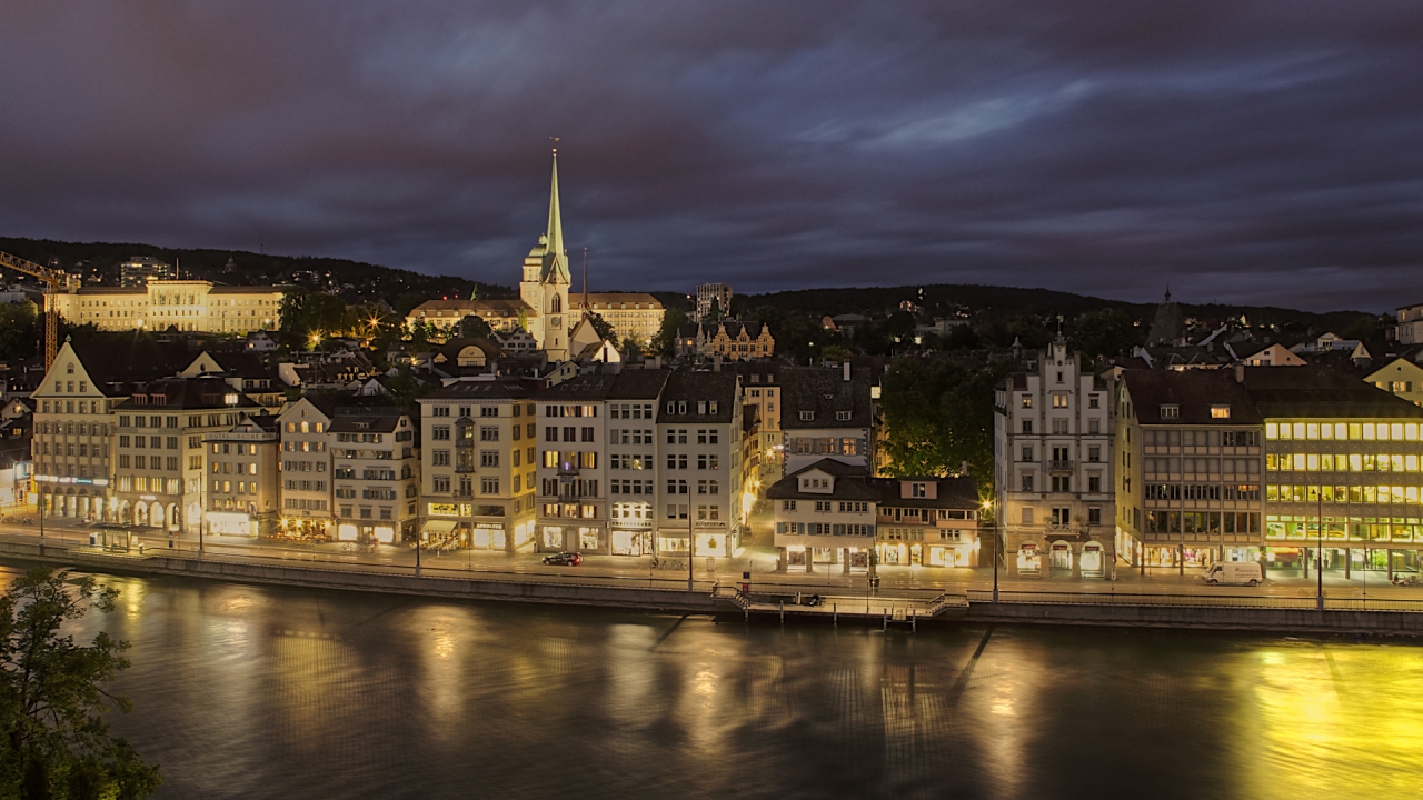 Zurich City for 1280 x 720 HDTV 720p resolution
