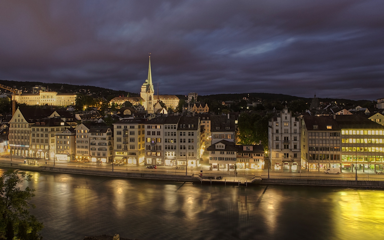 Zurich City for 1280 x 800 widescreen resolution